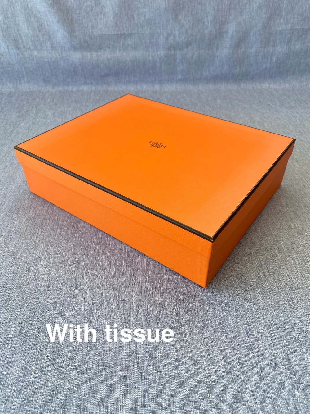 Authentic Hermès | Orange Gift Box With Tissue | Gift Decoration